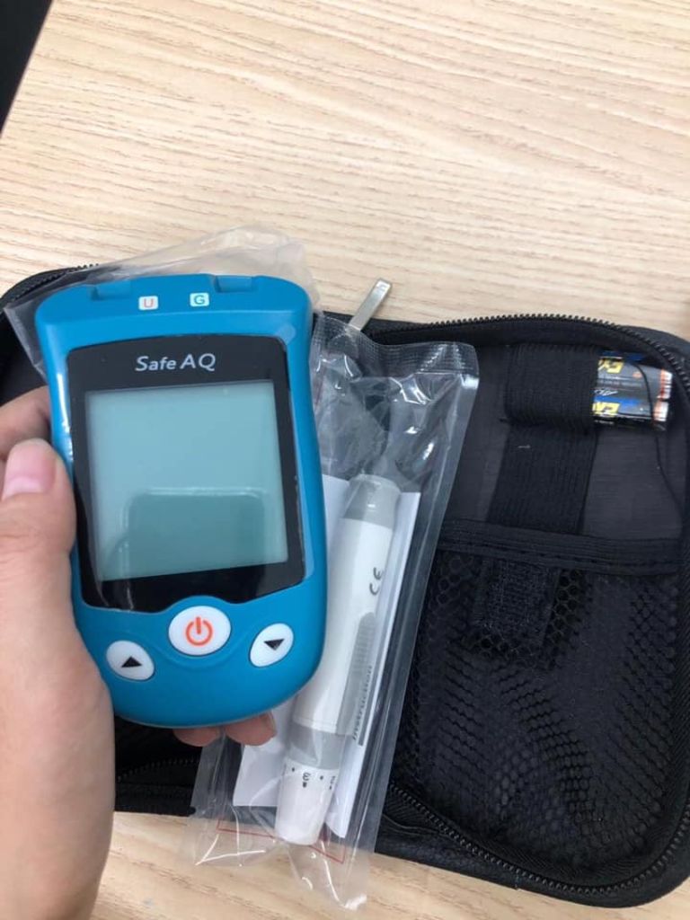 Máy đo đường huyết 2 trong 1 Sinocare Safe AQ UG