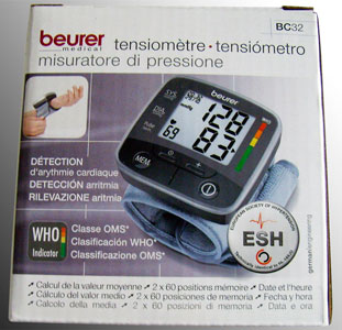 Kết quả hình ảnh cho Máy đo huyết áp điện tử cổ tay BC32