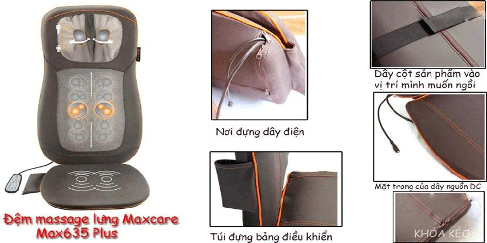 Đệm massage đa năng Maxcare Max-635 Plus 