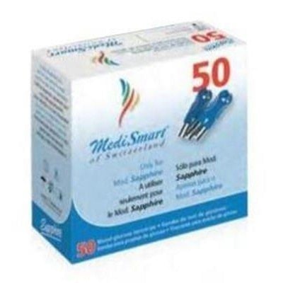 Que thử của máy đo đường huyết MediSmart Sapphire (hộp 50 que)