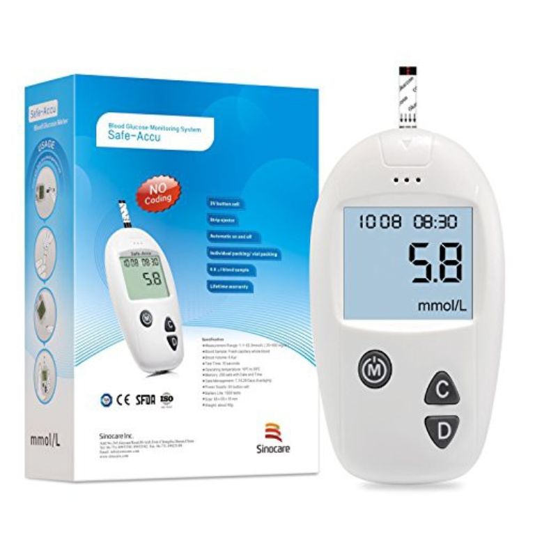 Máy đo đường huyết Safe - Accu Sinocare