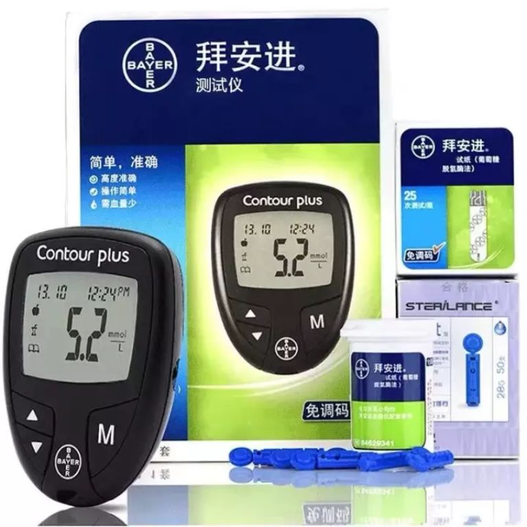 máy đo đường huyết Bayer Contour Plus