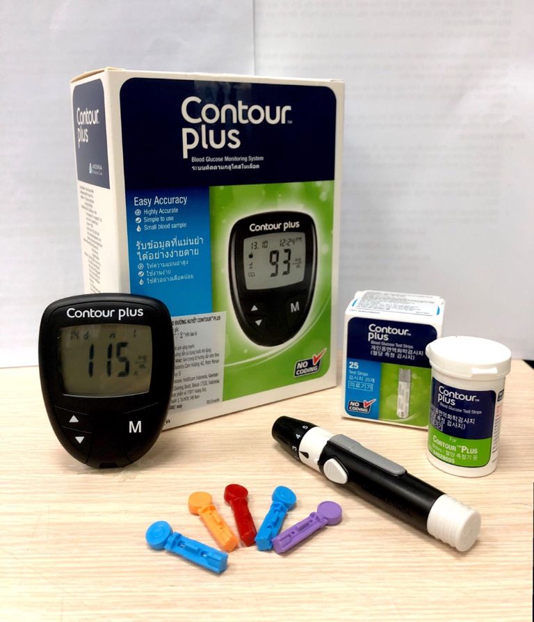 máy đo đường huyết Bayer Contour Plus