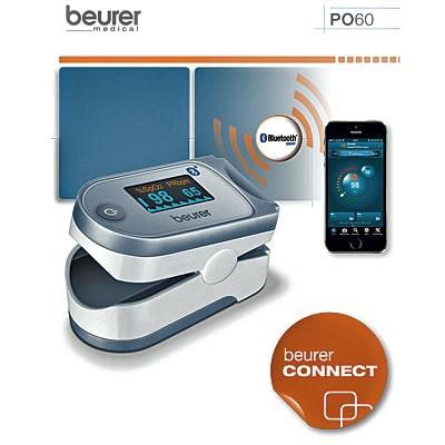 Máy đo nồng độ oxy trong máu spo2 va nhịp tim Beurer Po60 có kết nối bluetooth