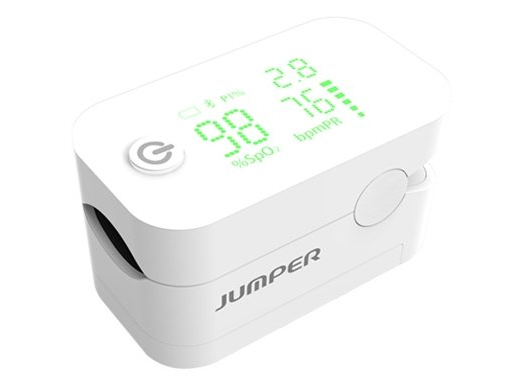 Máy đo nồng độ oxy và nhịp tim Jumper JPD - 500G trắng