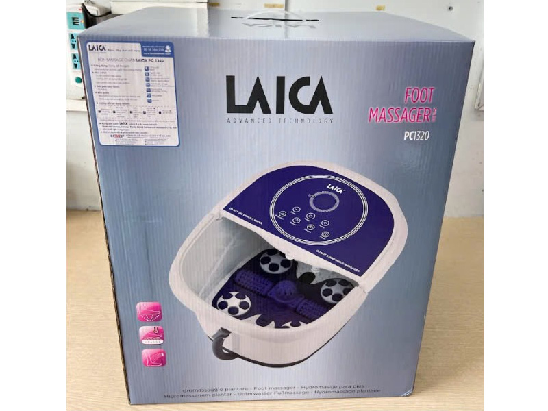 Bồn ngâm chân massage con lăn tự động Laica PC1320
