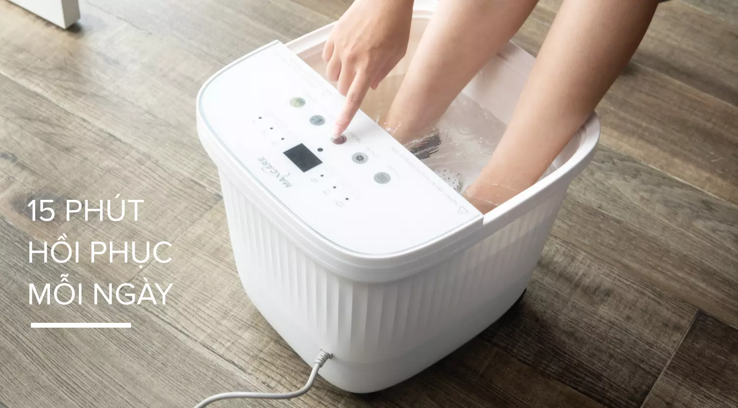 Bồn ngâm chân con lăn tự động Maxcare