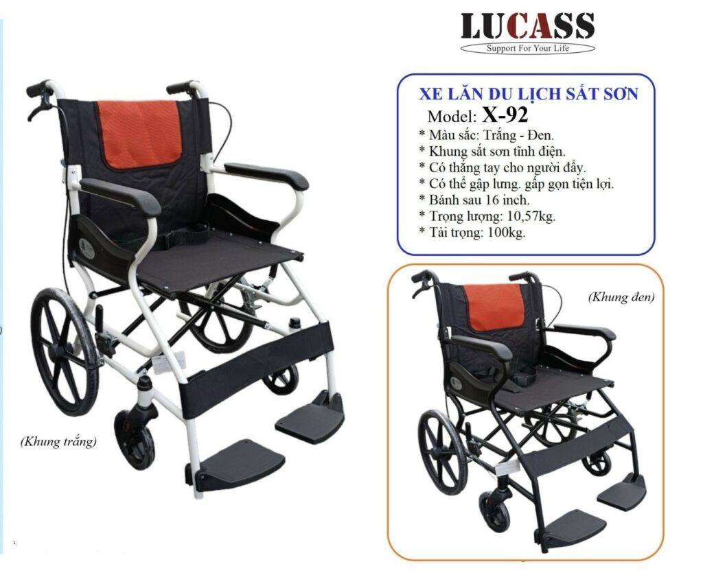 Xe lăn Lucass X92 gọn nhẹ